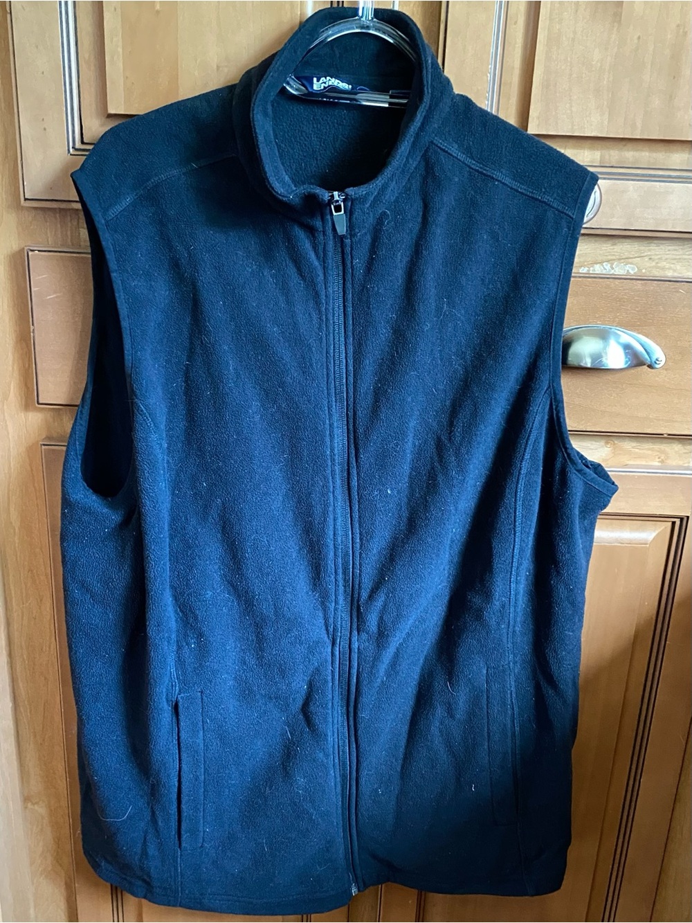 Lands' End Women’s Full-Zip Fleece Vest (Pockets!)